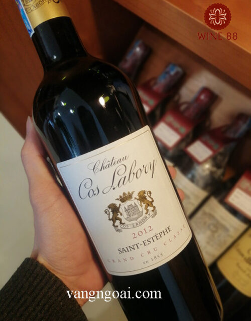 Nhãn trước chai rượu Chateau Cos Labory