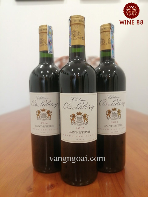 Hình ảnh 3 chai vang Chateau Cos Labory